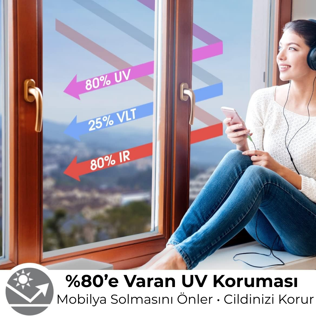 Arven Home® Aynalı Cam Filmi