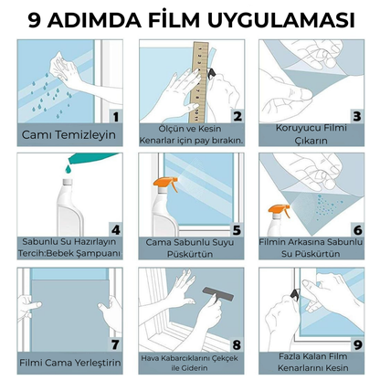 Arven Home® Aynalı Cam Filmi