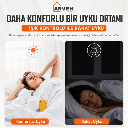 Arven Home Siyah Gizlilik Cam Filmi